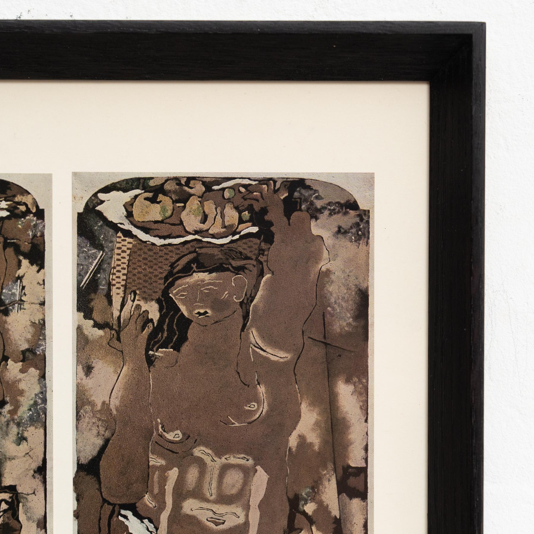Georges Braque Farbklischee-Druck, gerahmt, 1948 im Angebot 1
