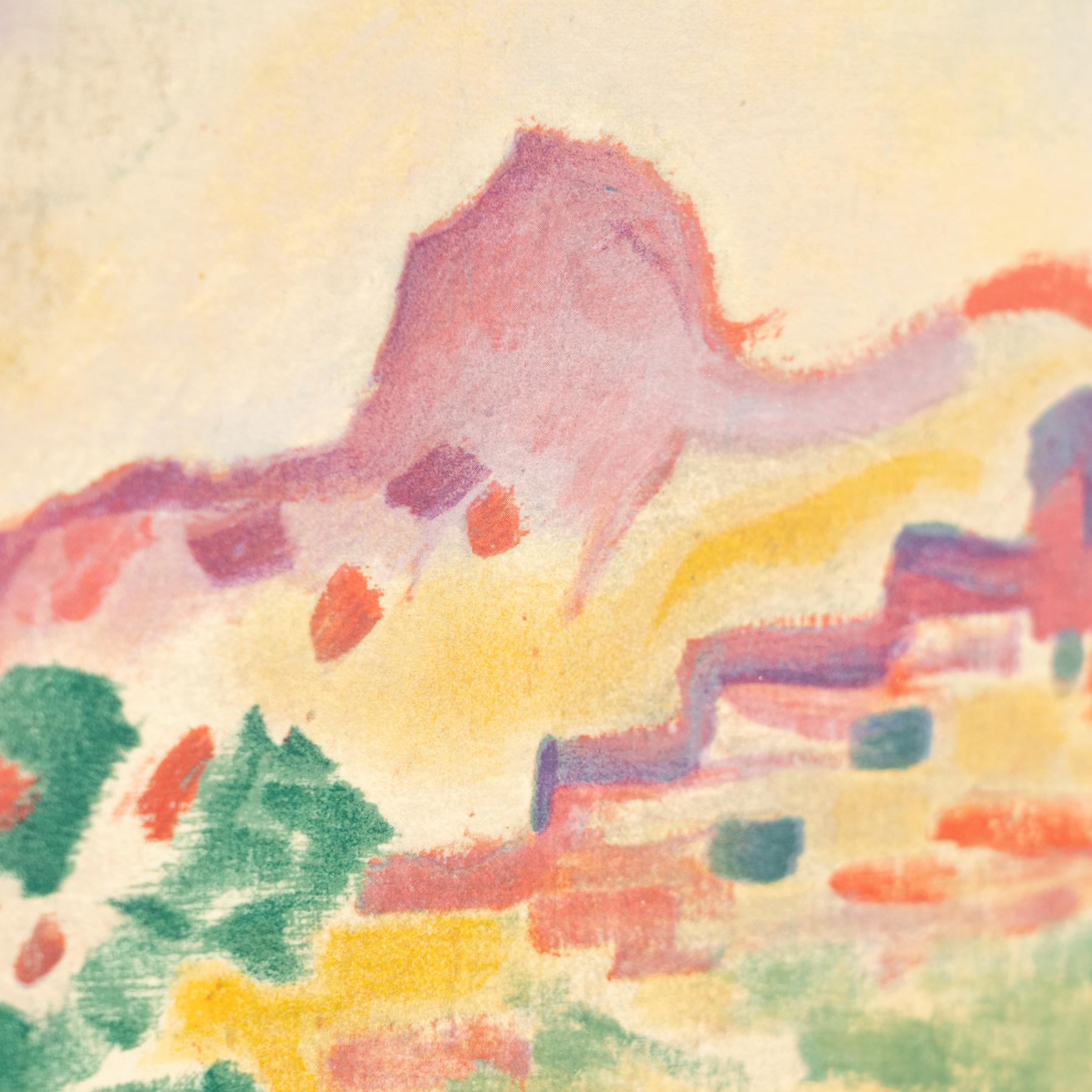 Georges Braque Gerahmte Farblithographie 'Paysage à l'Estaque', um 1906 im Angebot 5
