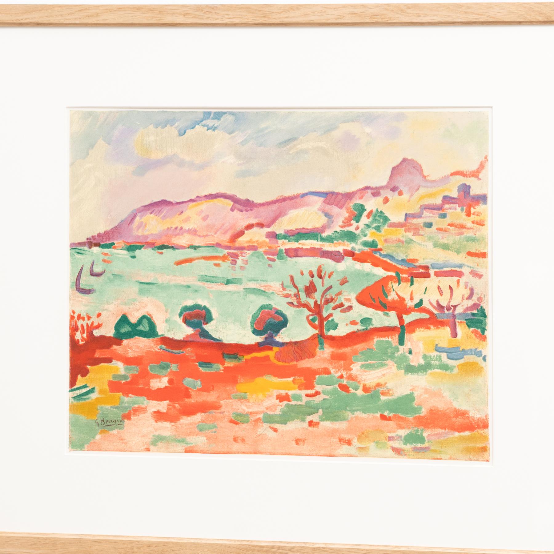 Georges Braque Gerahmte Farblithographie 'Paysage à l'Estaque', um 1906 im Angebot 8