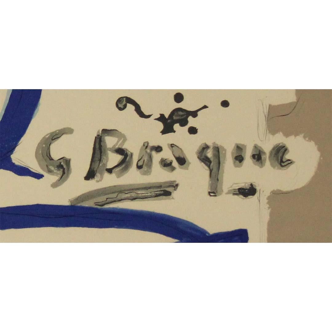 George Braque Ink Georges Braque - 1950 original poster by Georges Braque for the Galerie ...