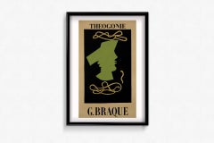 1959 original exhibition poster for Georges Braque's "Théogonie"