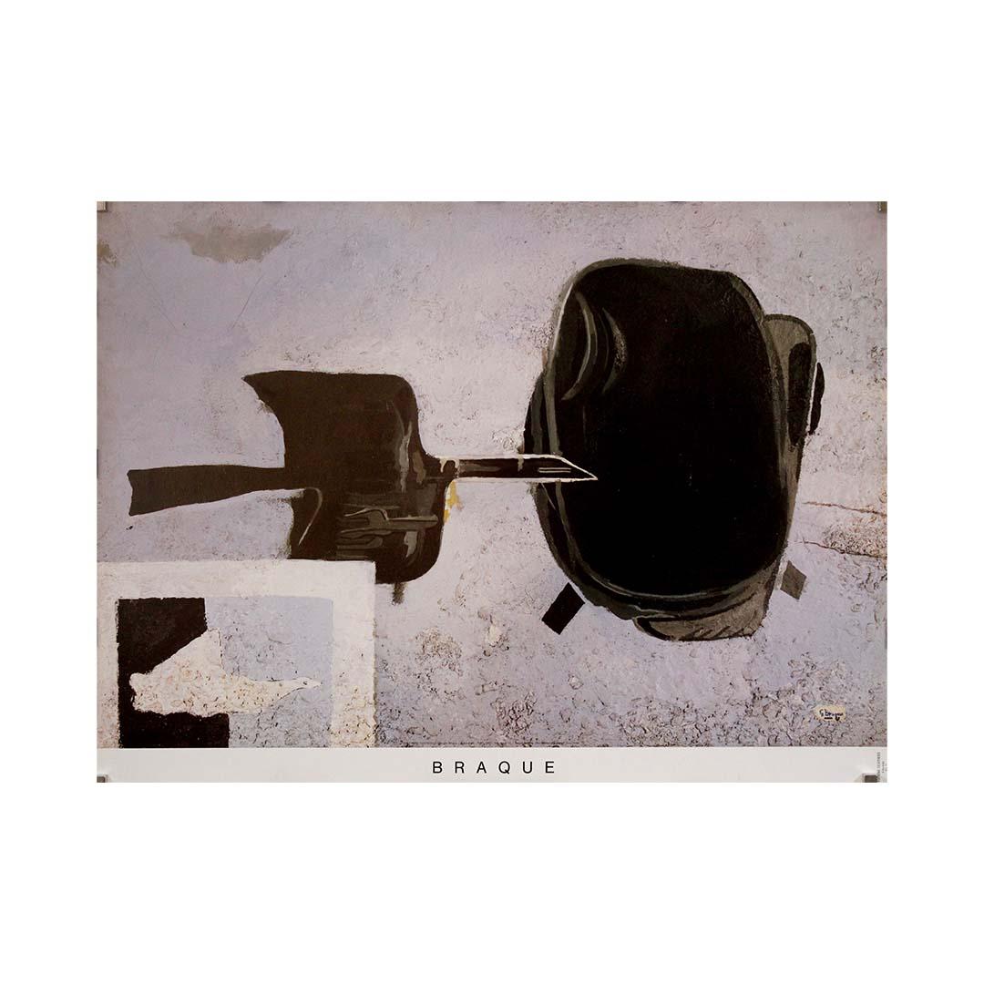Affiche originale de 1990 pour l'exposition À tire d'aile de Georges Braque en vente 3