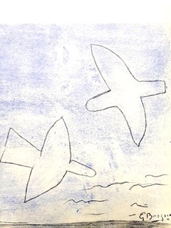 D'après Georges Braque - Oiseaux - Pochoir