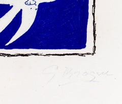 Aout (L’Oiseau) - Original Etching an Aquatint by G. Braque - 1958