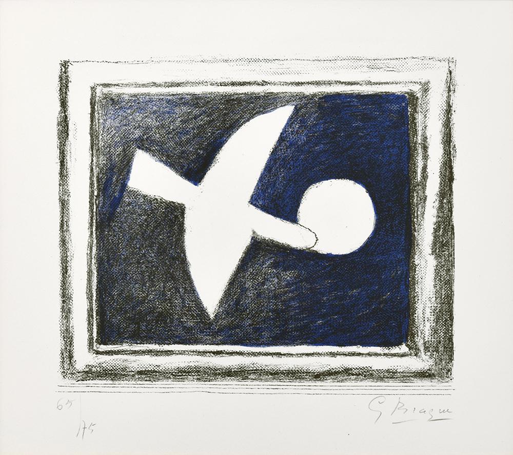 Georges Braque Figurative Print - Astre et Oiseau (Star and Bird) I, 1958-59