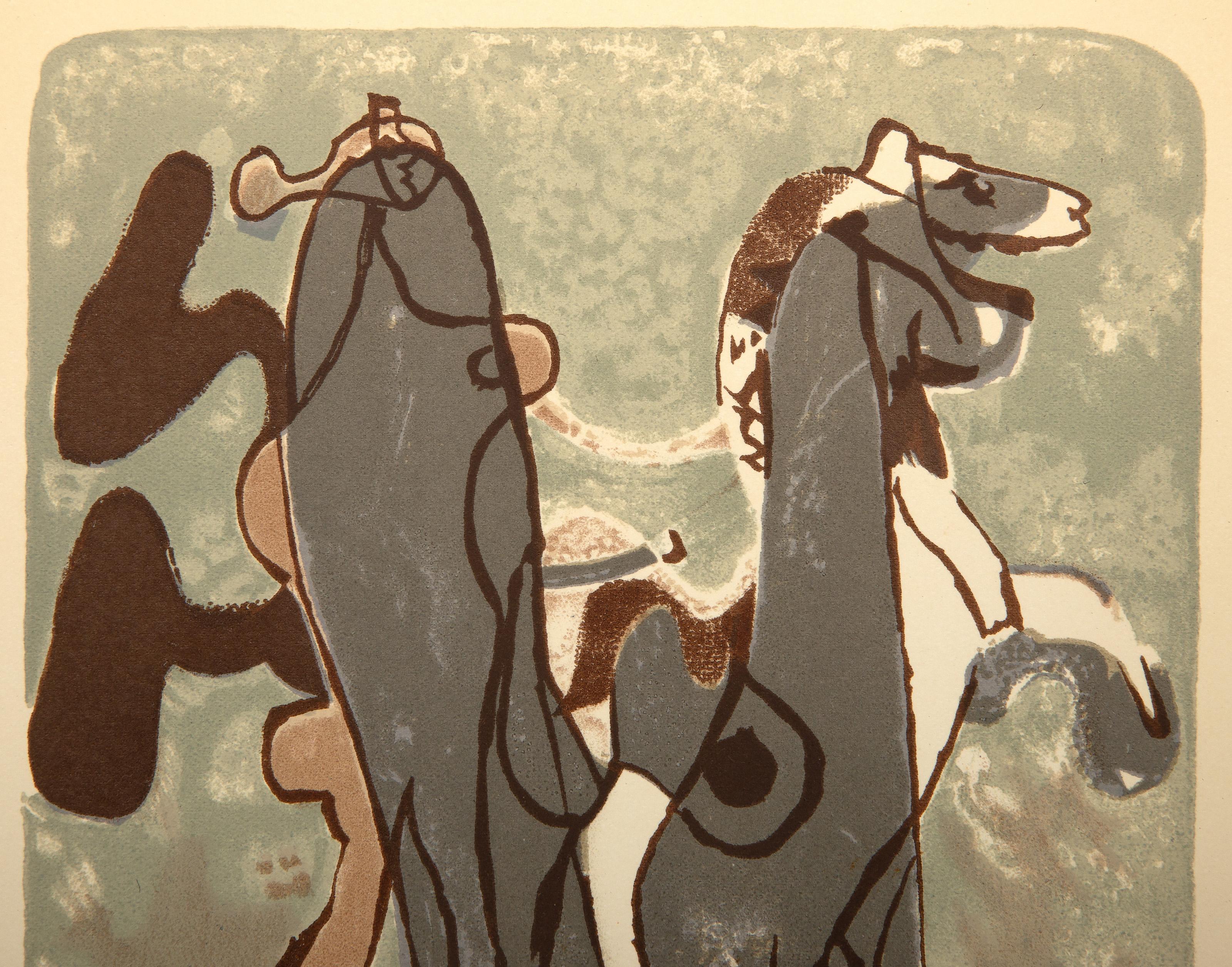 Athênê, Litografía offset moderna de Georges Braque en venta 1