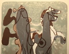 Athênê, Lithographie offset moderne de Georges Braque