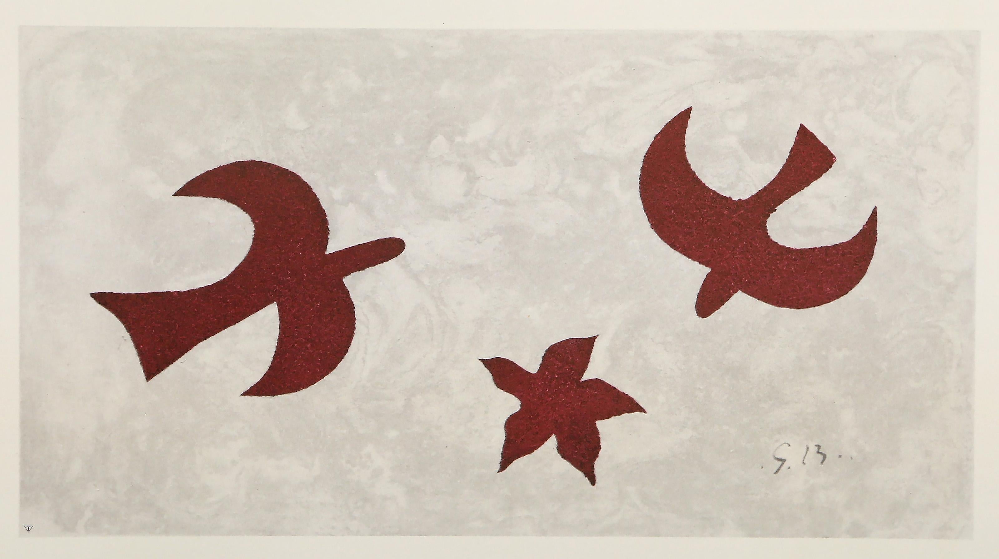 Birds in Flight, Modern Collotype after Georges Braque