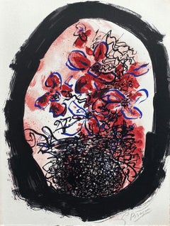 Bouquet of Flowers - Original Lithograph Handsigned 