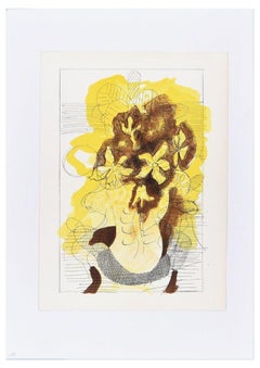 Bouquet  - Lithograph for Revue "Verve" by Georges Braque - 1955