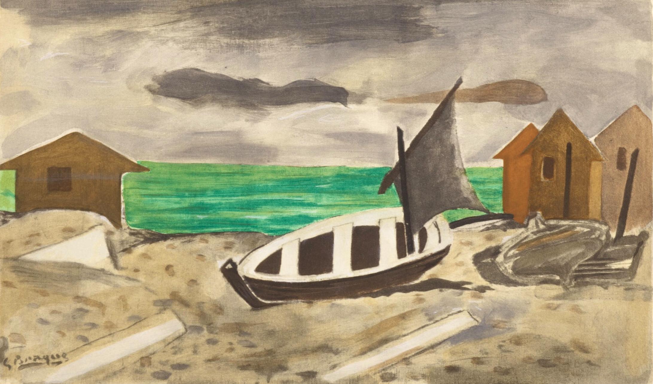 Georges Braque Landscape Print - Braque, A Varengeville, Douze Contemporains (after)