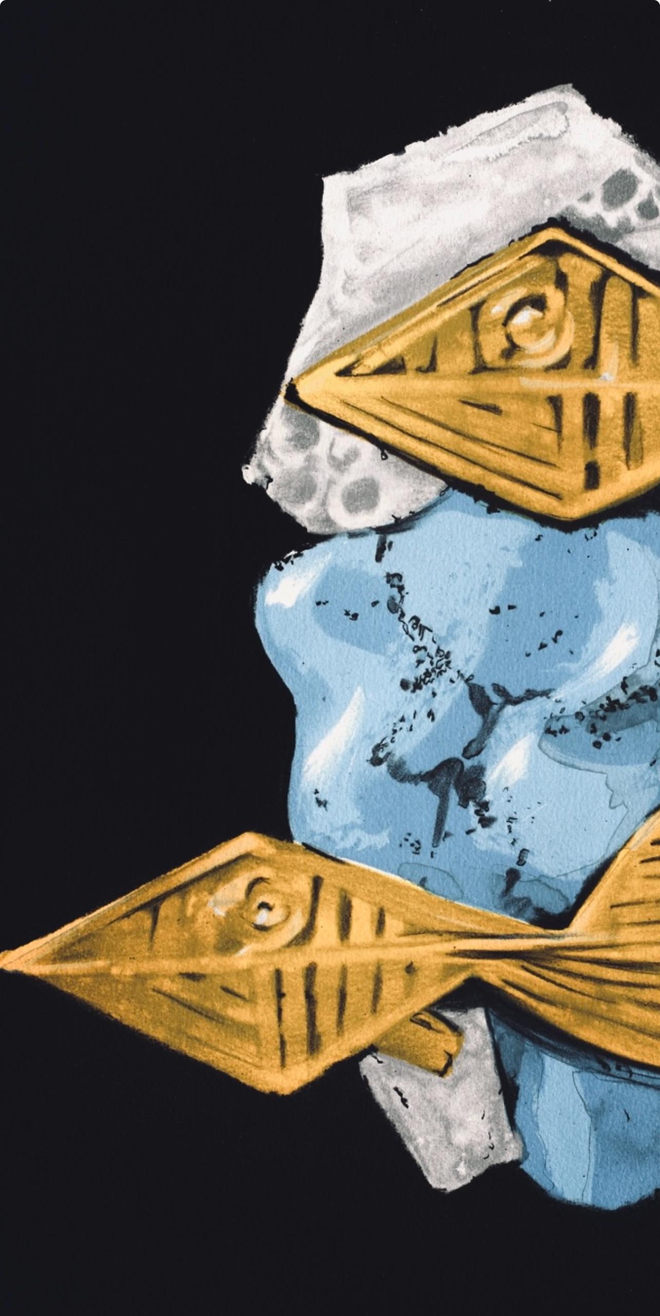 Braque, Acheloos, Œdipe roi de Sophocle (después) - Print de Georges Braque