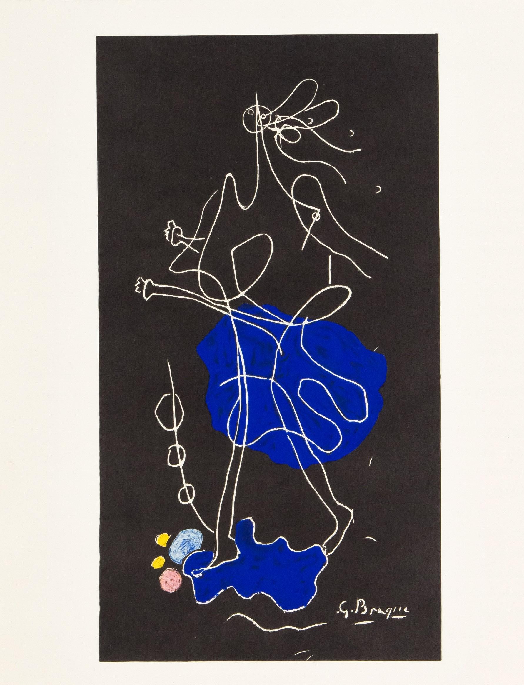 Lithographie sur papier vélin. Inscription : Non signé et non numéroté, tel que publié. Bon état. Notes : Extrait de Derrière le miroir, N° 144-145-146, 1964. Publié par Aimé Maeght, Éditeur, Paris ; imprimé par les Éditions Pierre à Feu, Galerie