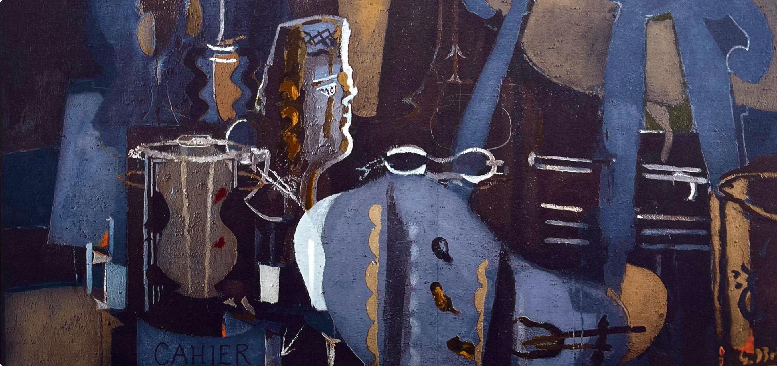 Braque, Atelier VI, Derrière le miroir (after) - Modern Print by Georges Braque