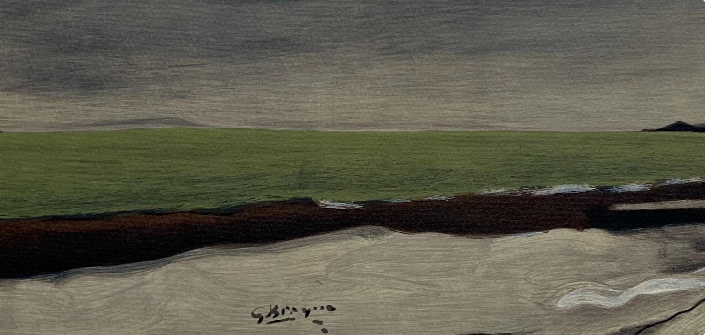 Braque, Bord de mer, Varengeville (dopo) - Print Cubismo di Georges Braque