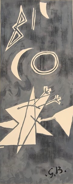Vintage Braque, Ciel gris II, Derrière le miroir (after)