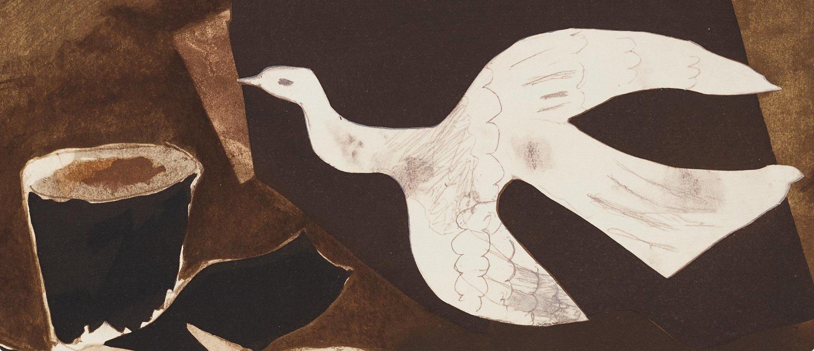 Braque, Composition, Braque Espaces, 13 Dessins, Lavis, Aquarelles  (dopo) - Print di Georges Braque