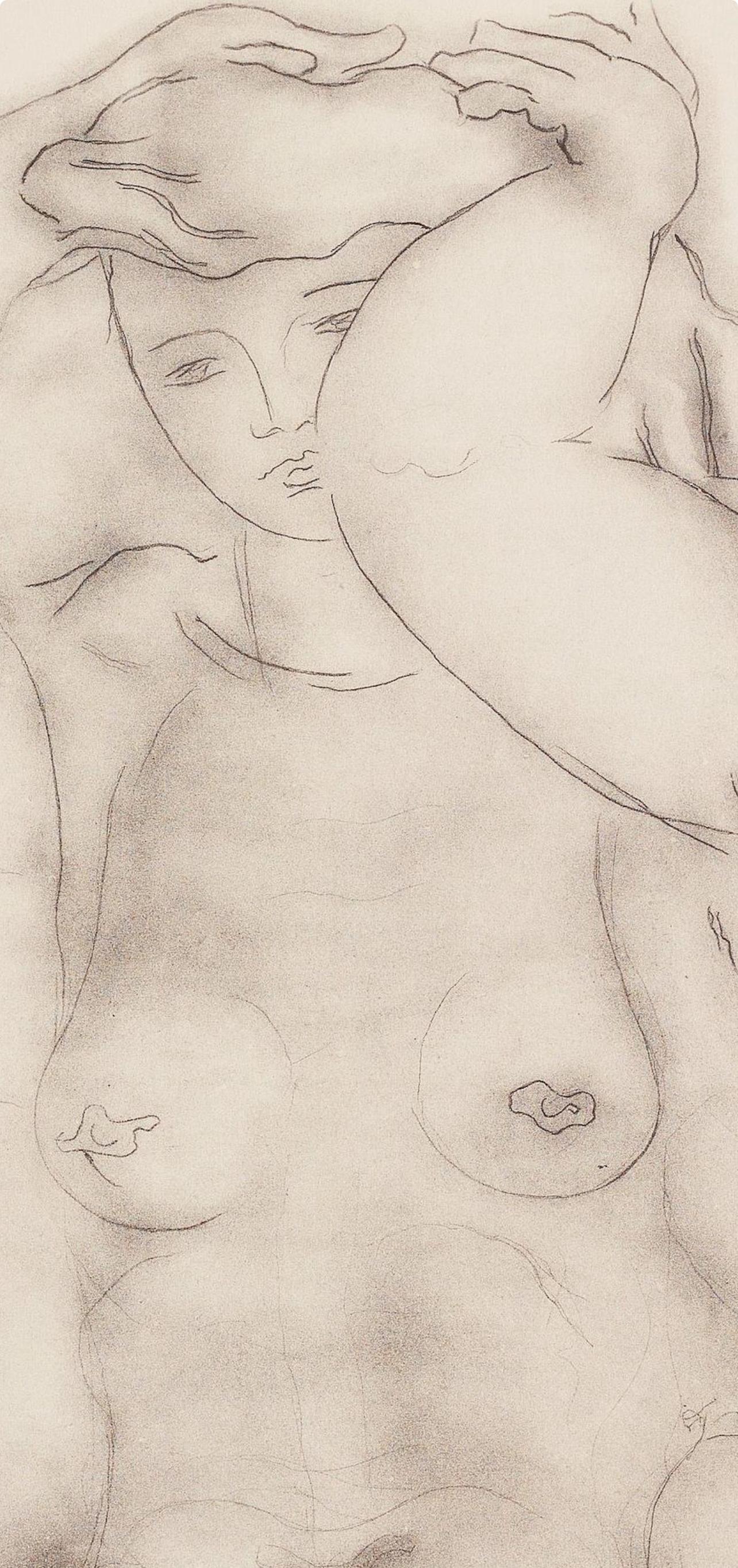 Braque, Composizione, Braque Espaces, 13 Dessins, Lavis, Aquarelles  (dopo) - Print di Georges Braque