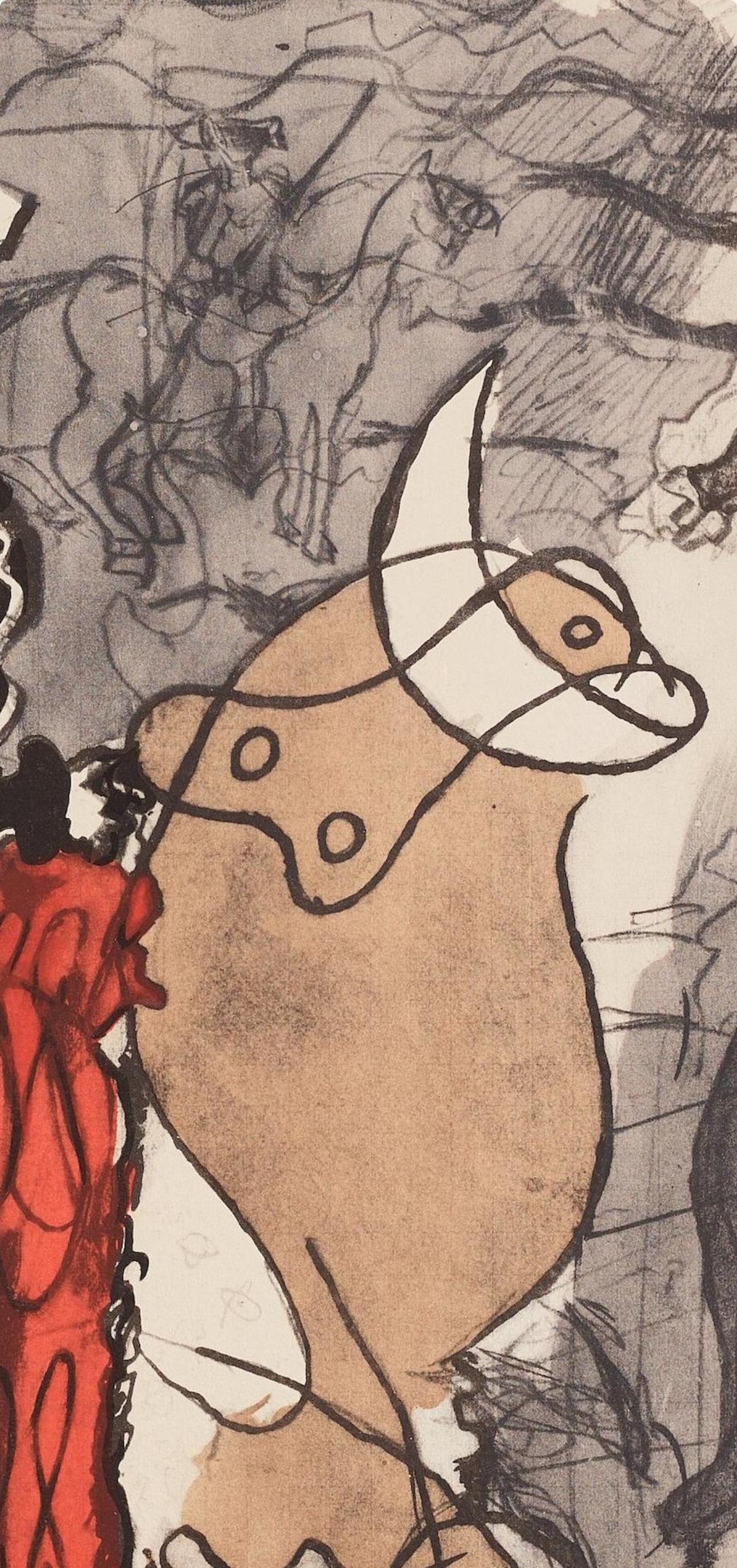 Braque, Composizione, Braque Espaces, 13 Dessins, Lavis, Aquarelles  (dopo) - Print Moderno di Georges Braque