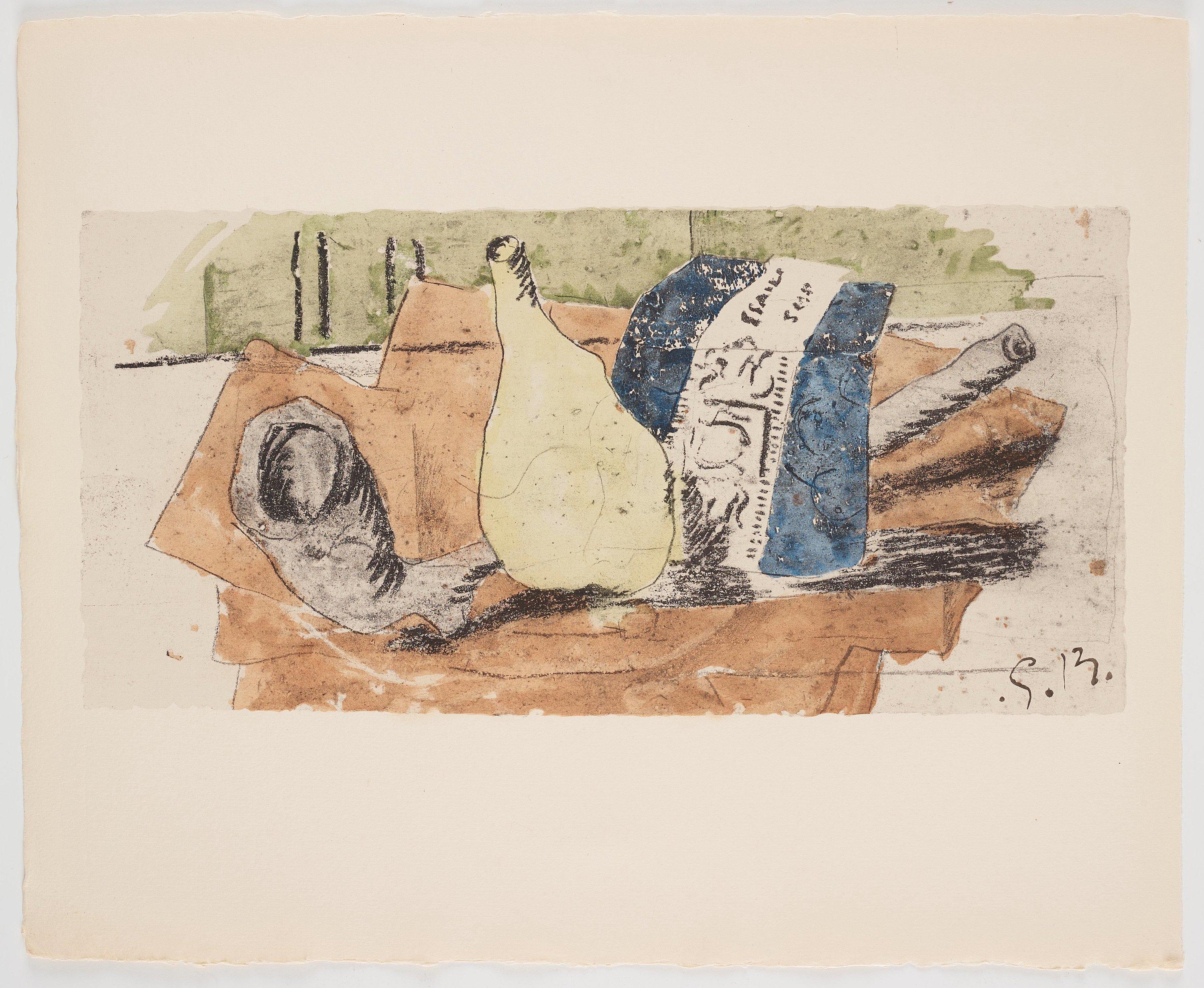 Braque, Composizione, Braque Espaces, 13 Dessins, Lavis, Aquarelles  (dopo) in vendita 1