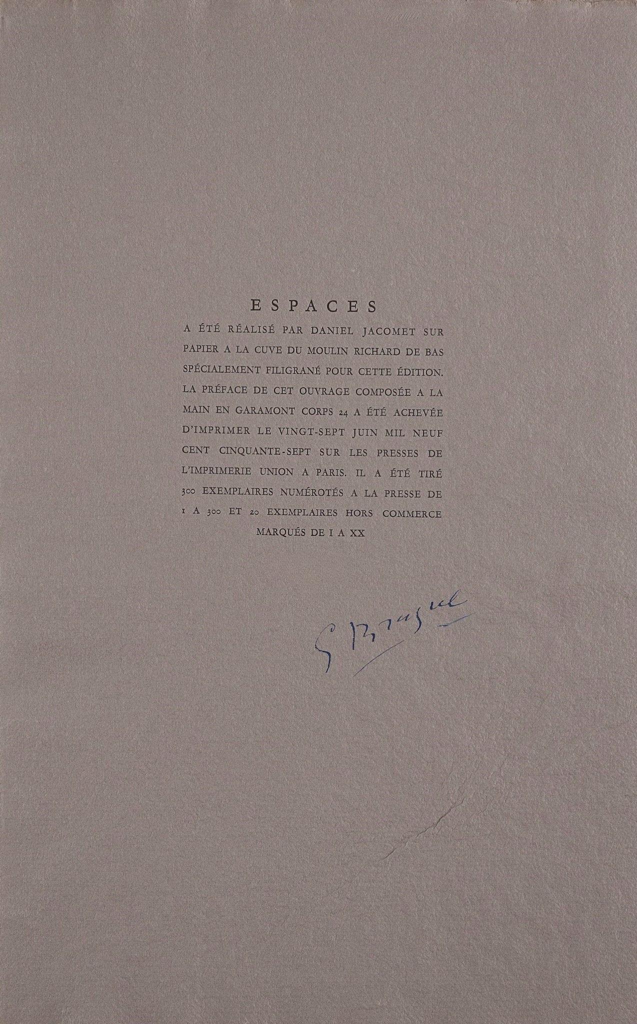 Braque, Composition, Braque Espaces, 13 Dessins, Lavis, Aquarelles  (dopo) in vendita 3