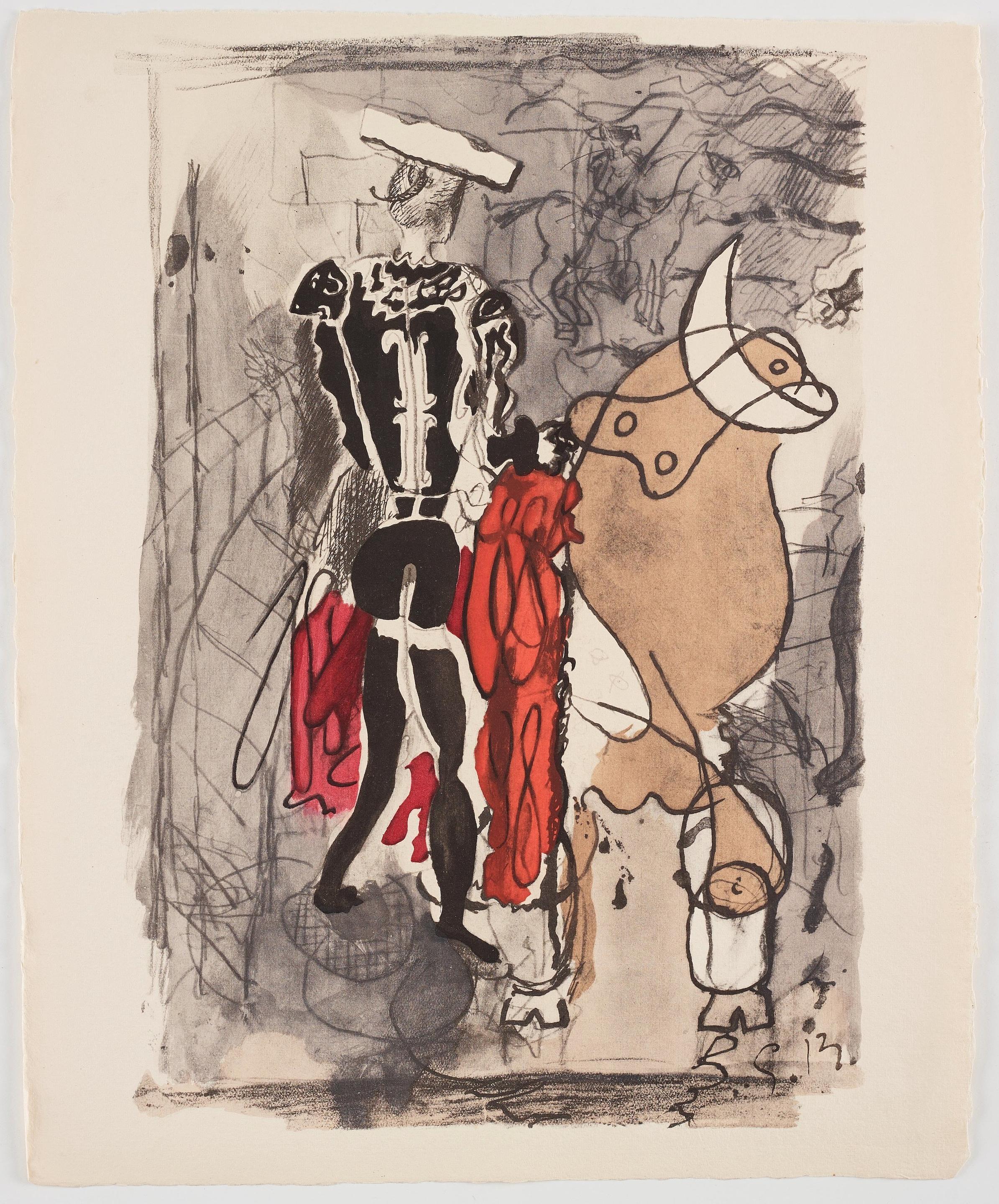Braque, Composizione, Braque Espaces, 13 Dessins, Lavis, Aquarelles  (dopo) in vendita 3