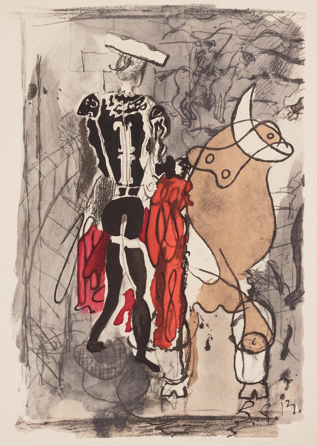 Landscape Print di Georges Braque - Braque, Composizione, Braque Espaces, 13 Dessins, Lavis, Aquarelles  (dopo)