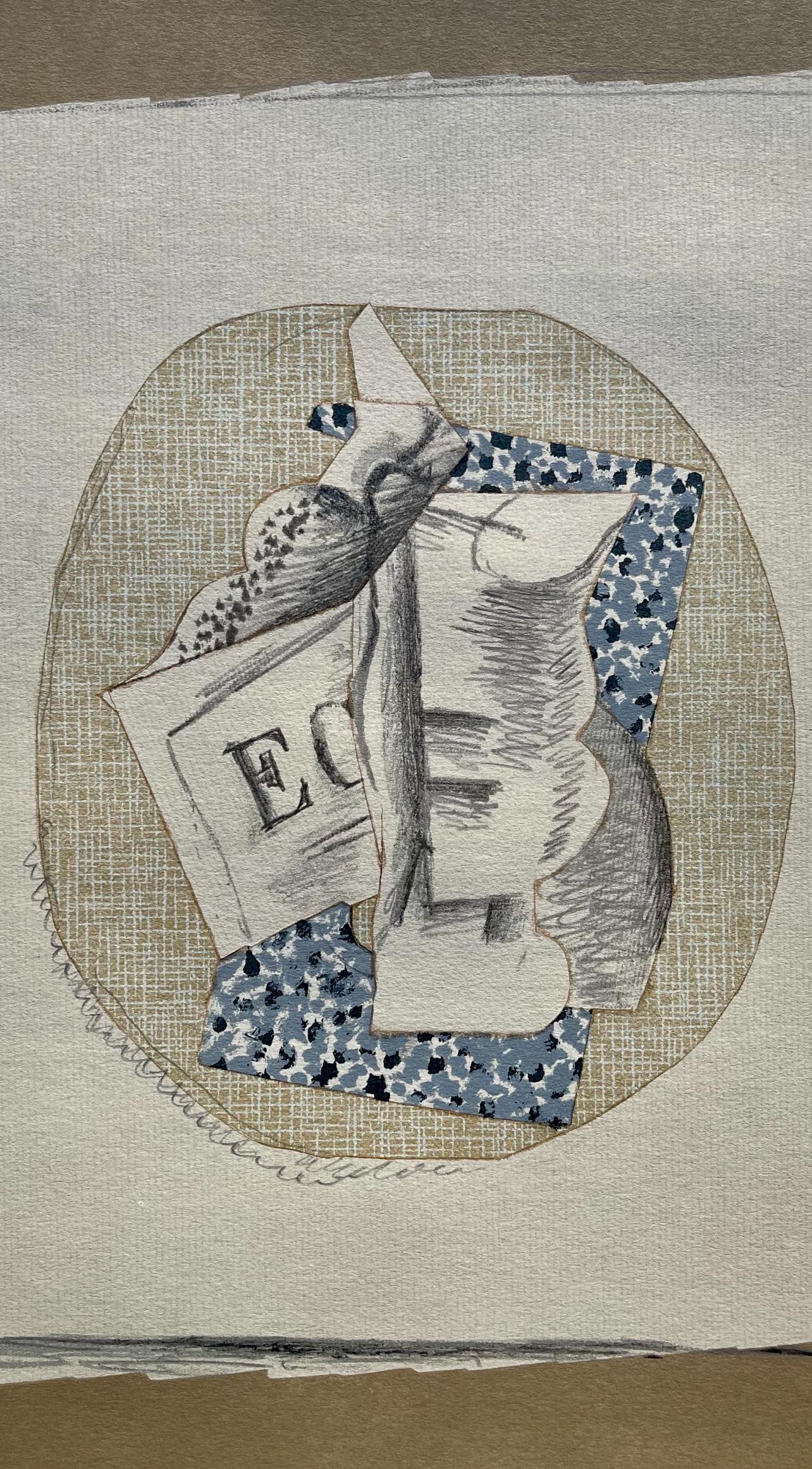 Braque, Composition, Derrière le miroir (after) - Print by Georges Braque