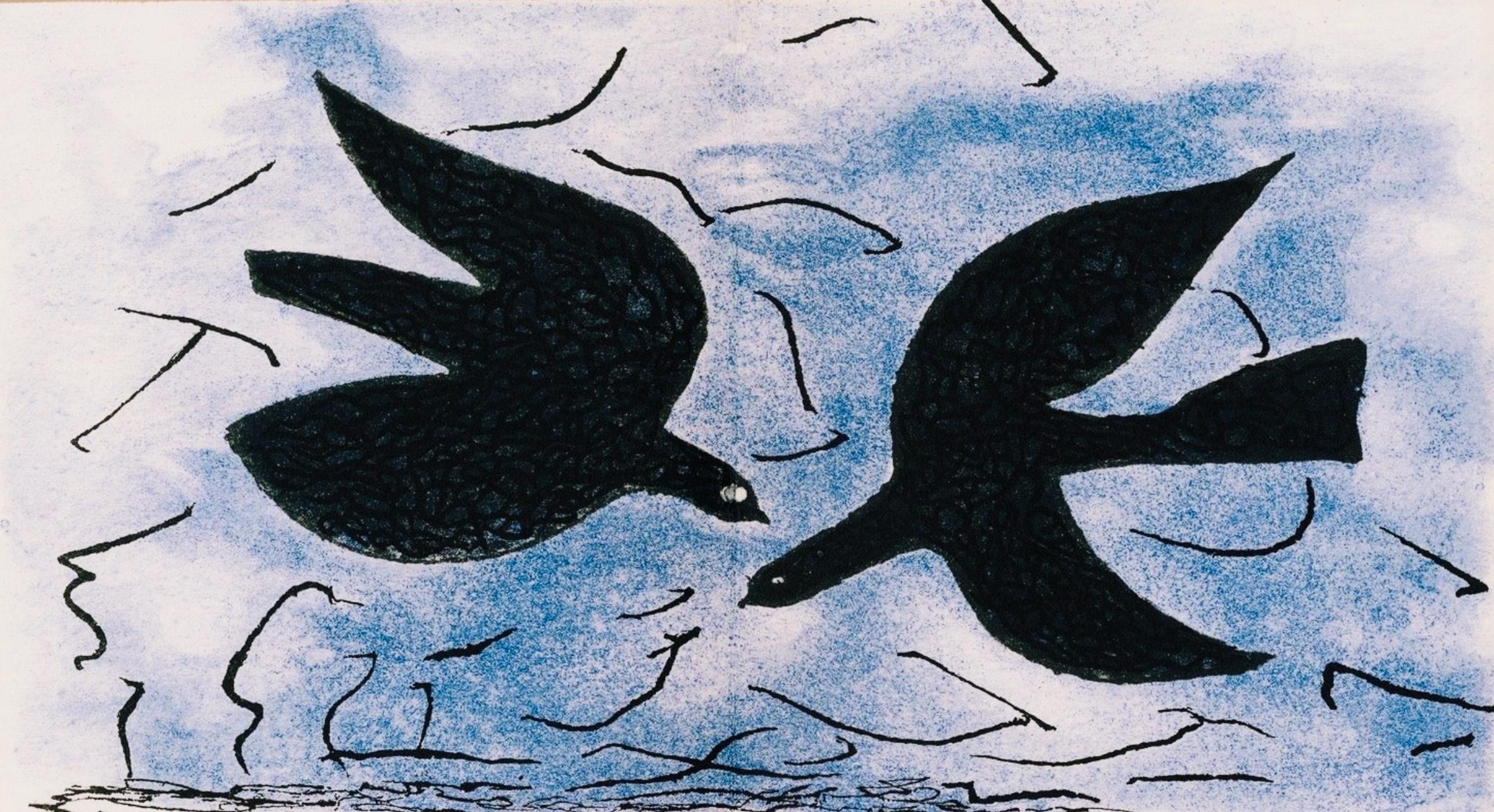 Braque, Composition, Derrière le miroir (after) - Print by Georges Braque