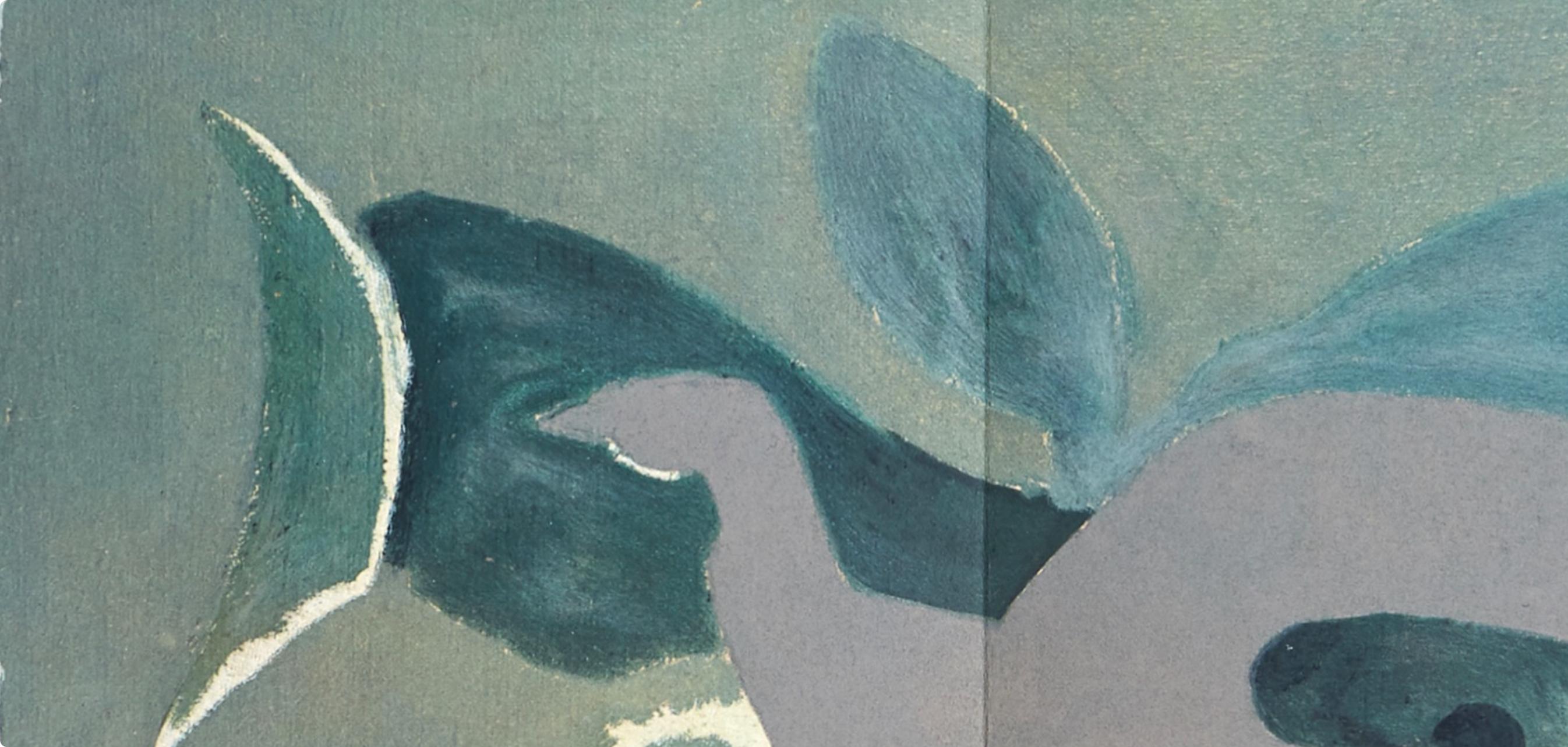 Braque, Composition, Derrière le miroir (d'après) - Moderne Print par Georges Braque