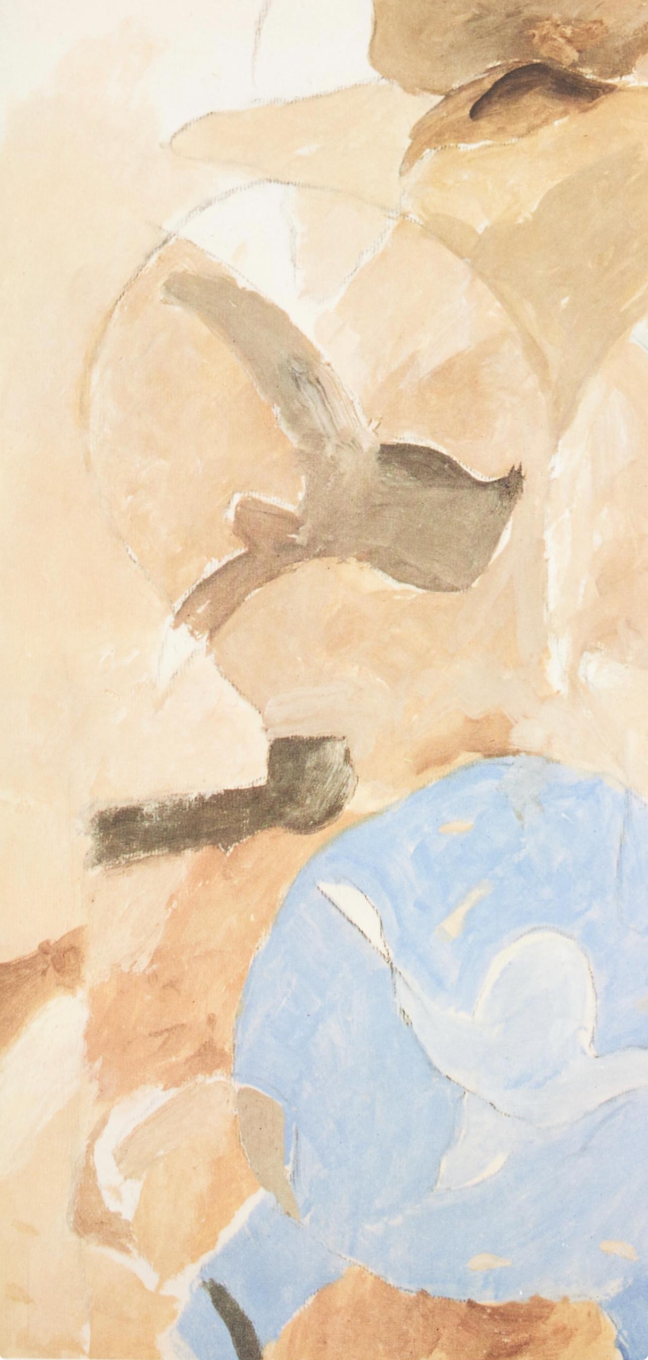 Braque, Composition, Derrière le miroir (d'après) - Moderne Print par Georges Braque