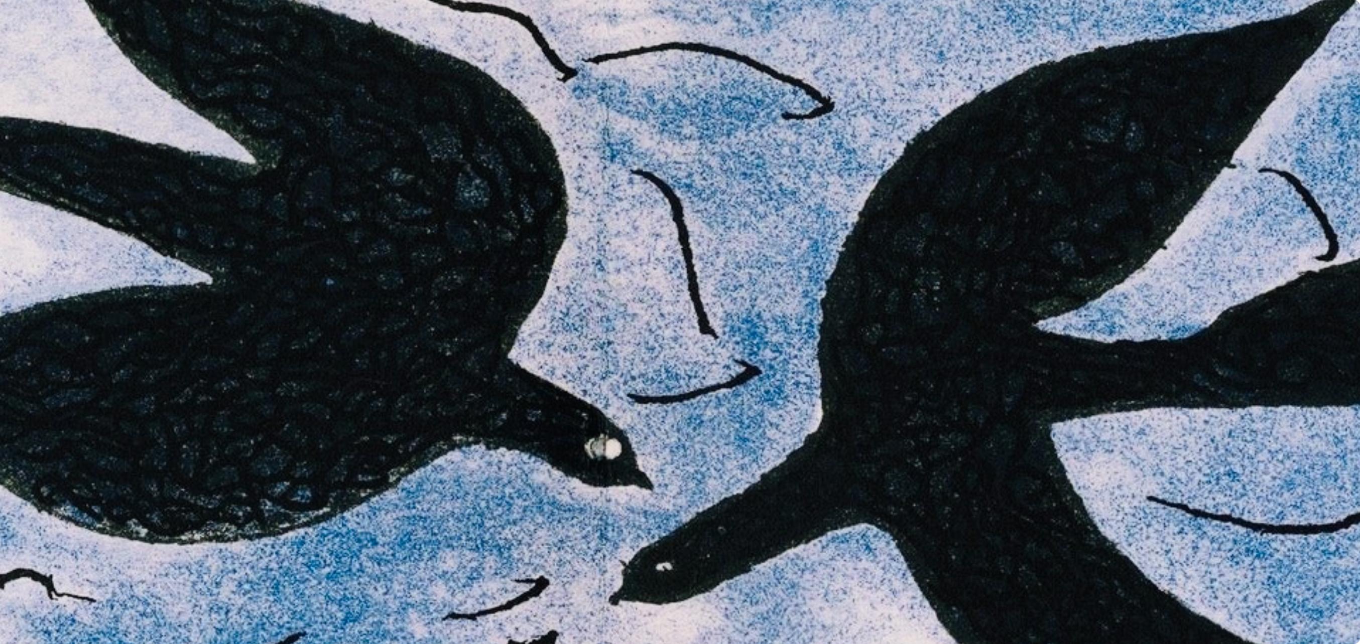 Braque, Composition, Derrière le miroir (after) - Modern Print by Georges Braque