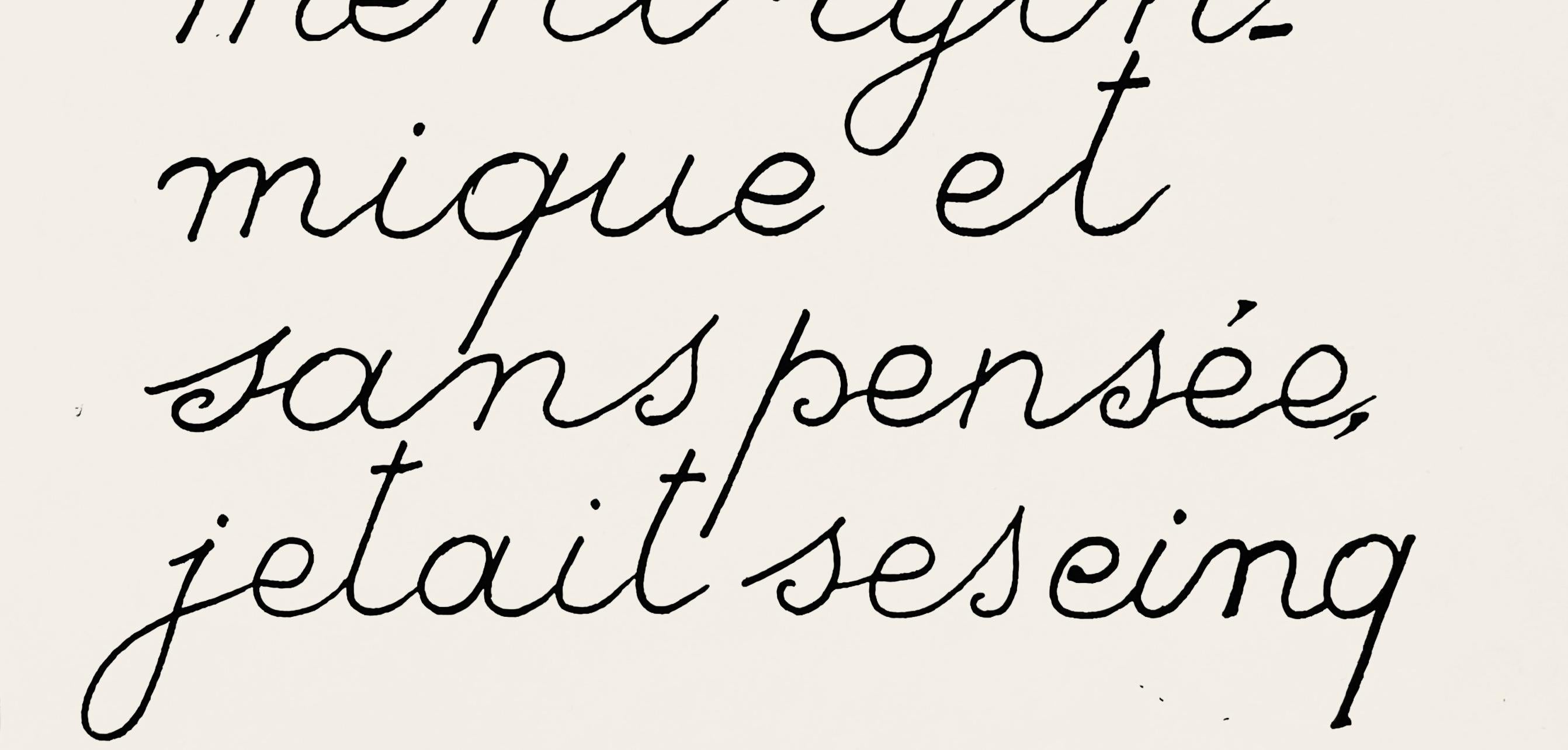 Lithograph on vélin paper. Inscription: Unsigned and unnumbered, as issued. Good condition. Notes: From Derrière le miroir, N° 121-122, 1960. Published by Aimé Maeght, Éditeur, Paris; printed by Éditions Pierre à Feu, Galerie Maeght, Paris.