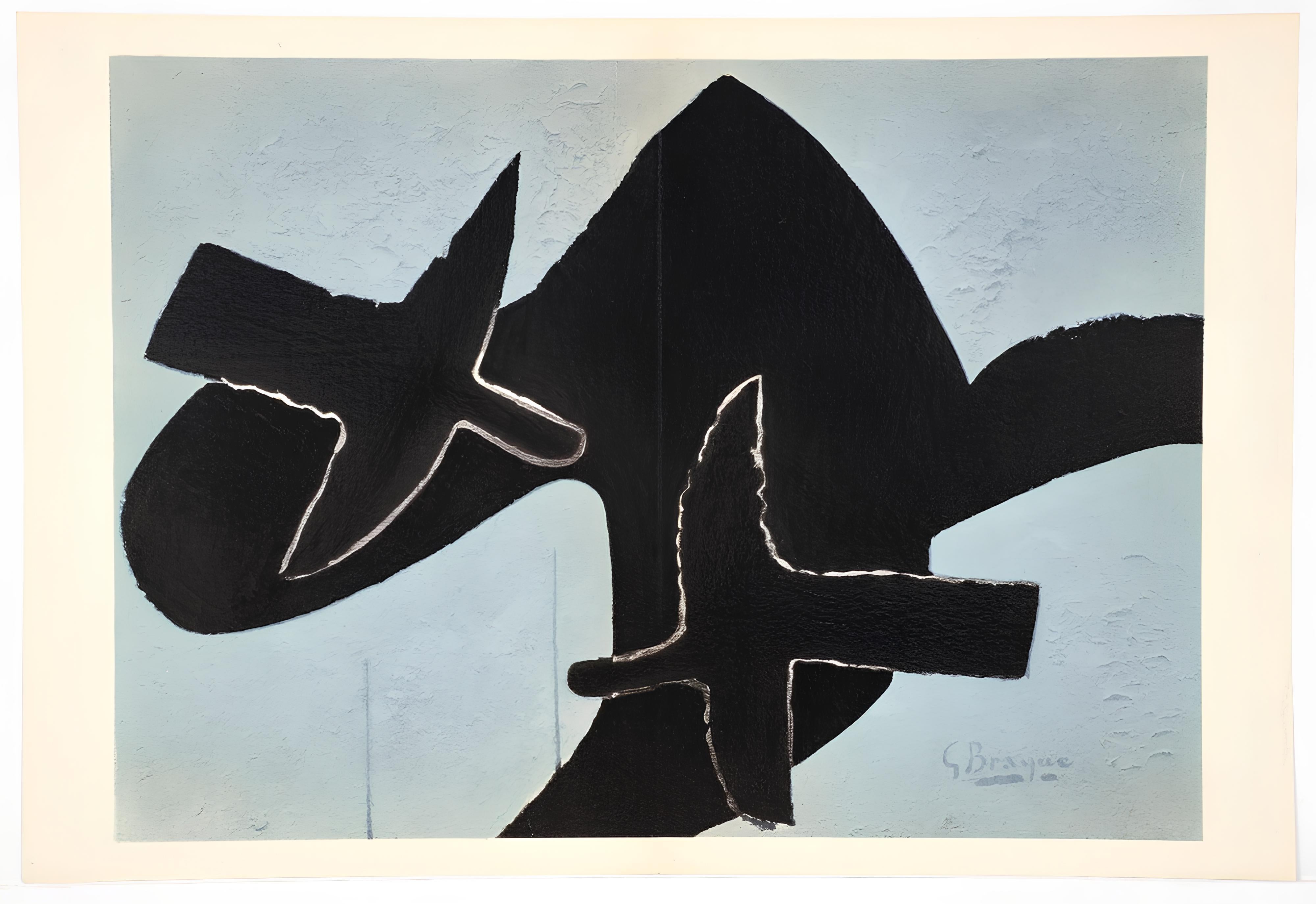 Lithograph on vélin paper. Inscription: Unsigned and unnumbered, as issued. Good condition, with centerfold, as issued. Notes: From Derrière le miroir, N° 107-108-109, 1958. Published by Aimé Maeght, Éditeur, Paris; printed by Éditions Pierre à Feu,