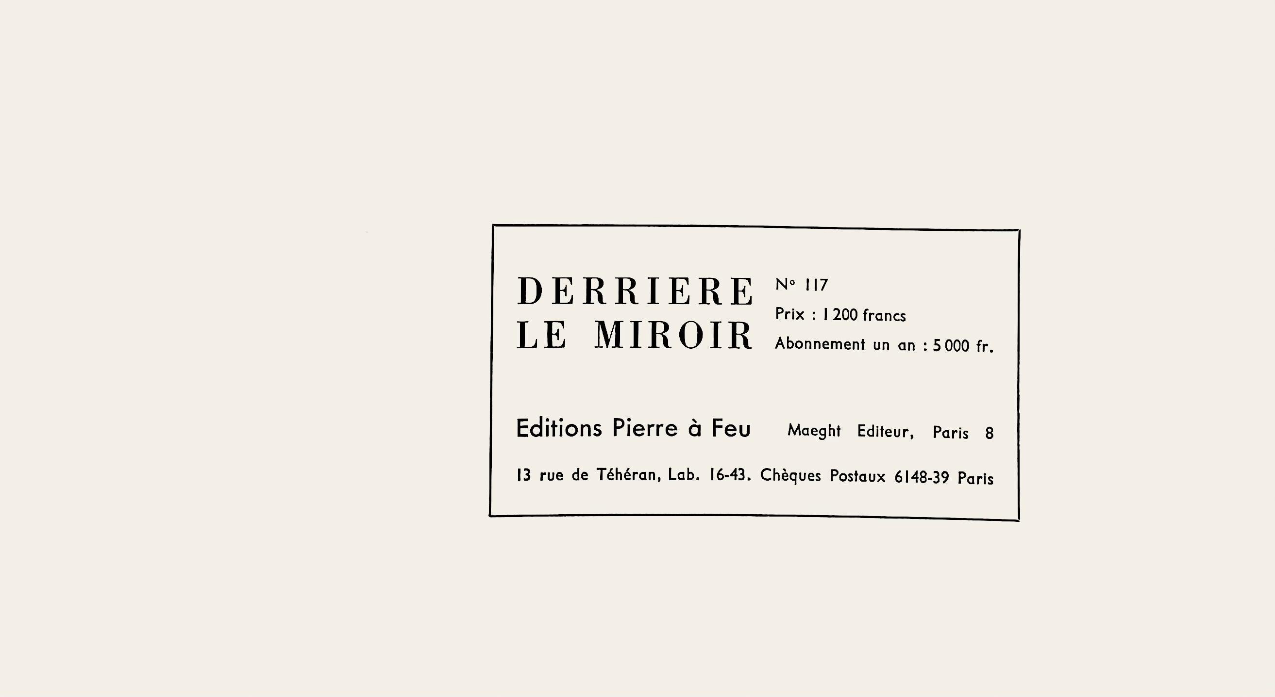 Braque, Composition, Derrière le miroir (after) For Sale 2