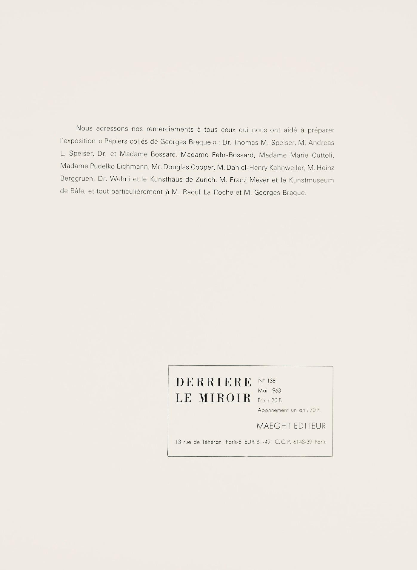 Braque, Composition, Derrière le miroir (after) For Sale 3