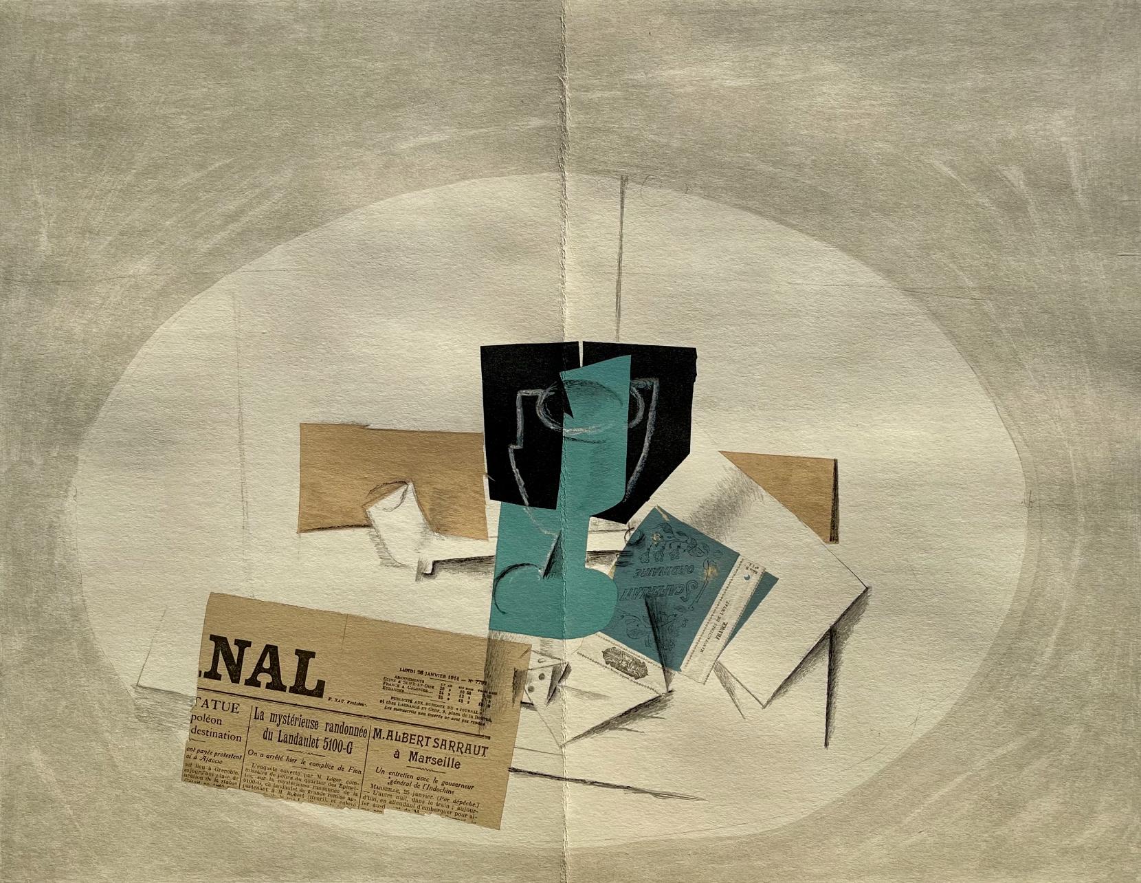 Georges Braque Abstract Print – Braque, Komposition, Derrière le miroir (nach)