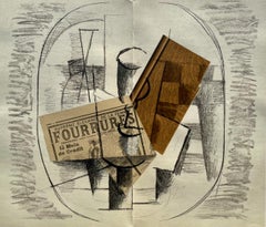 Vintage Braque, Composition, Derrière le miroir (after)