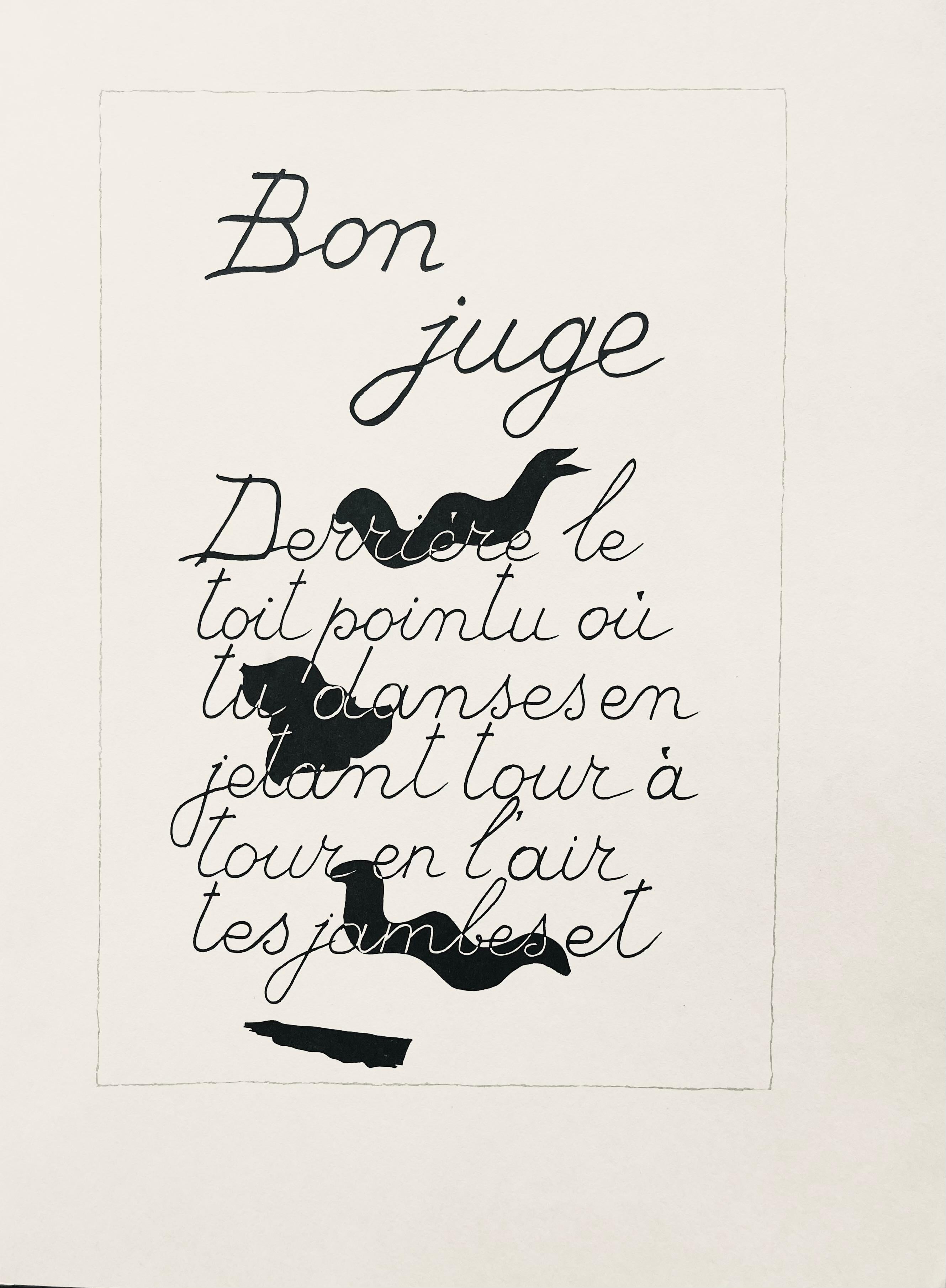 Georges Braque Abstract Print - Braque, Composition, Derrière le miroir (after)