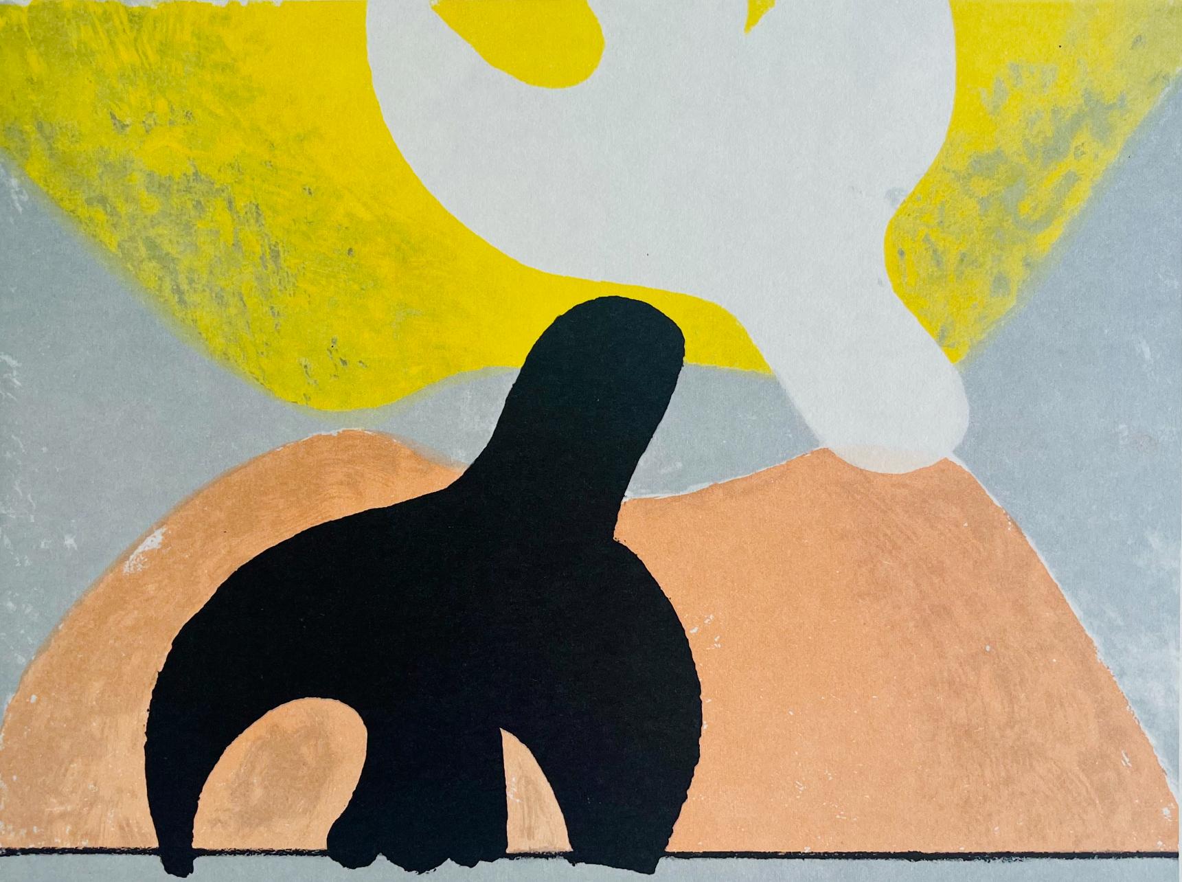 Abstract Print Georges Braque - Braque, Composition, Derrière le miroir (d'après)
