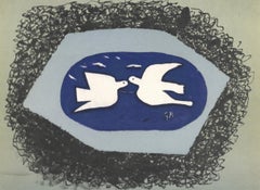 Braque, Composición, Derrière le miroir (después de)