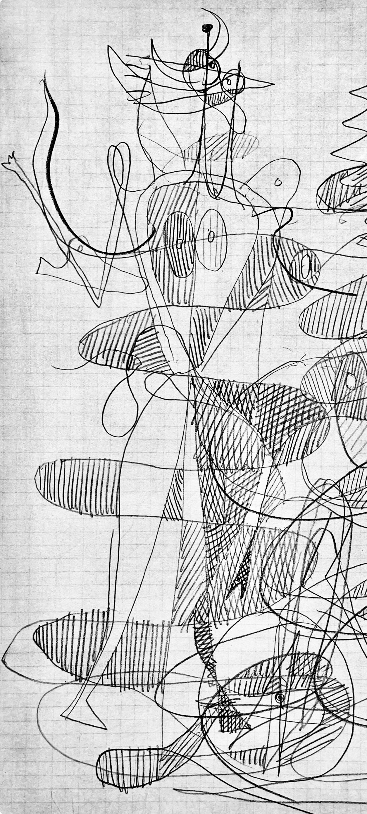 Braque, Composition, Hésiode, Théogonie, Derrière le miroir (after) - Print de Georges Braque