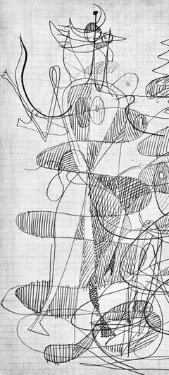 Georges Braque, Die zwei Figuren, aus Derriere le Miroir, 1954 (nach)