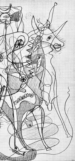 Georges Braque, Pferd und Reiter, aus Derriere le Miroir, 1954 (nach)