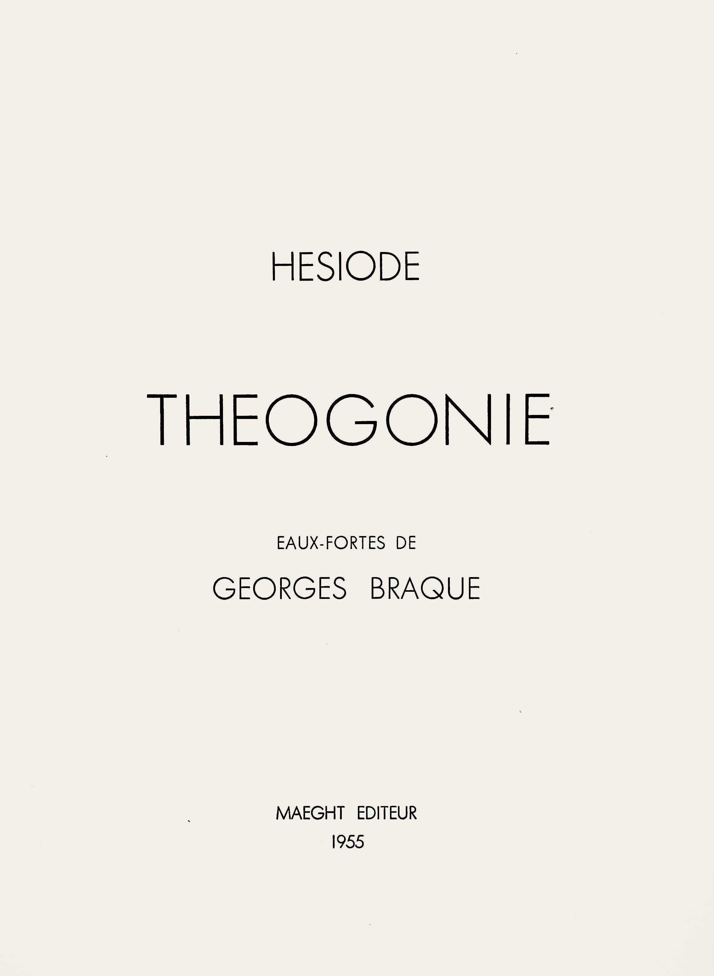 Braque, Composition, Hésiode, Théogonie, Derrière le miroir (after) en vente 1