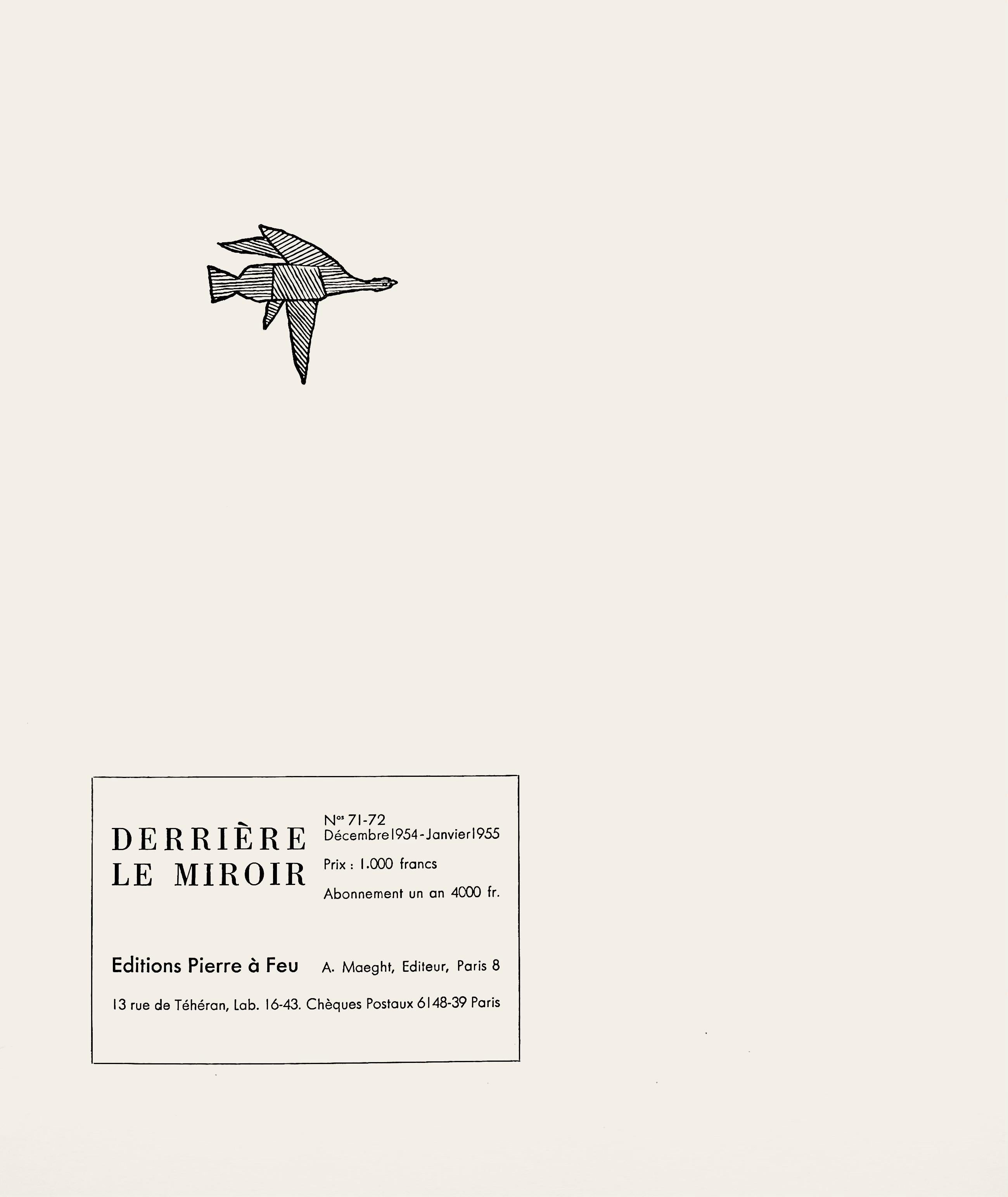 Braque, Composition, Hésiode, Théogonie, Derrière le miroir (after) en vente 4