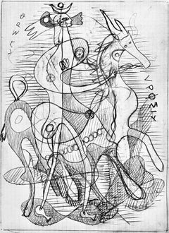 Braque, Composition, Hésiode, Théogonie, Derrière le miroir (after)
