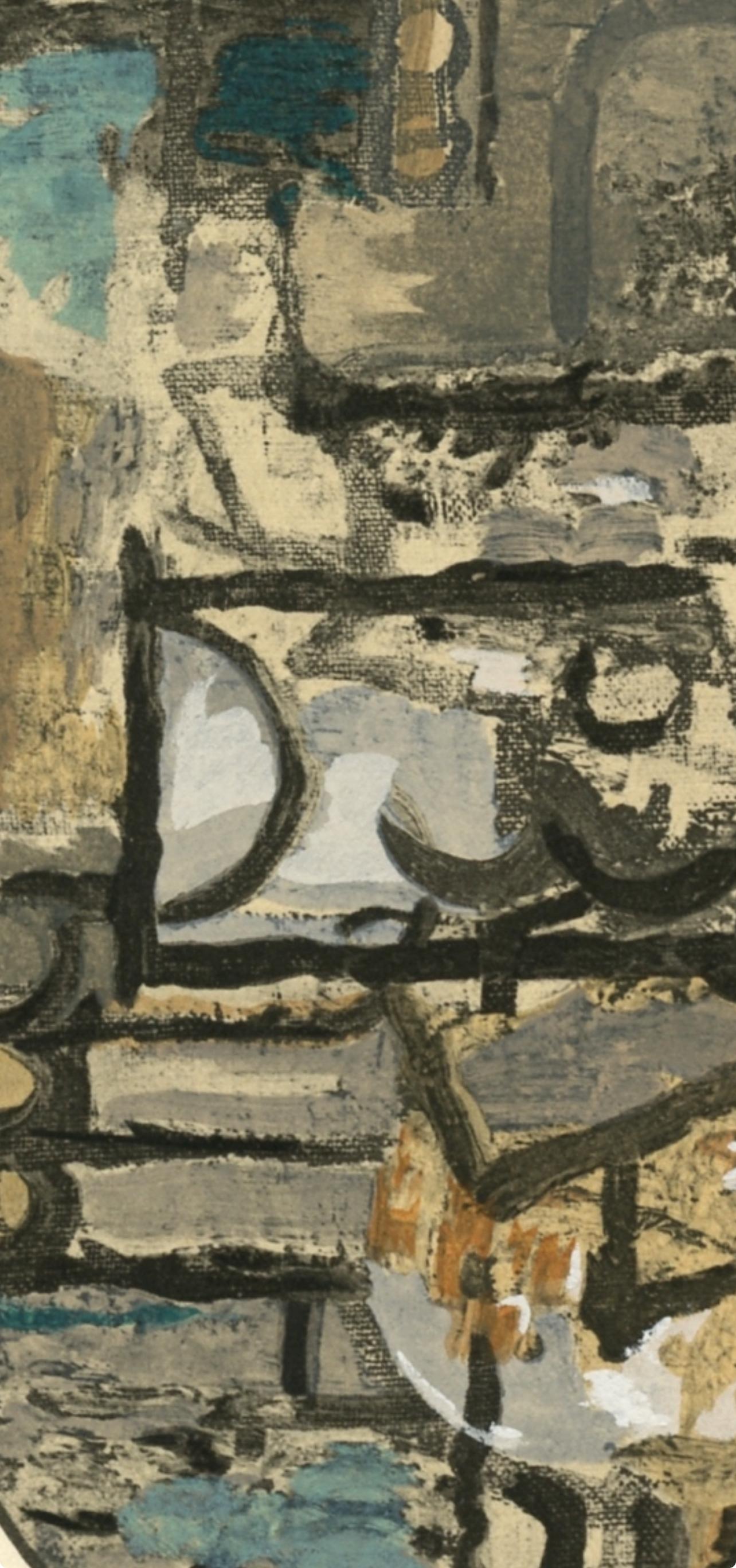 Braque, Composición, L'Art Cubiste, Théories et Réalisations (después de) - Print Cubista de Georges Braque