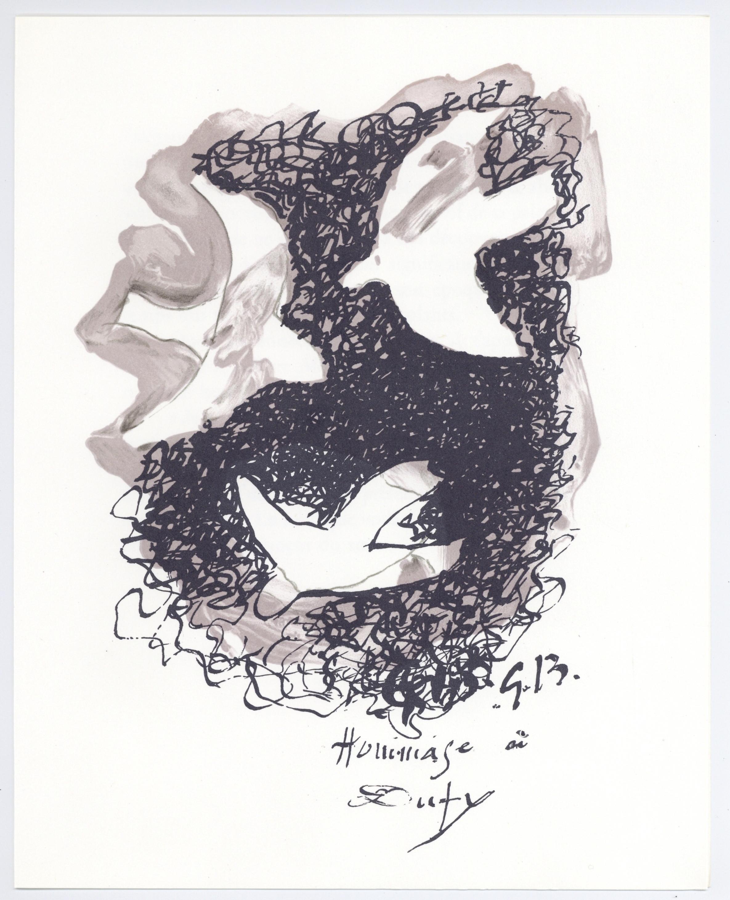 Braque, Composition, Lettre à mon peintre Raoul Dufy (after) For Sale 1