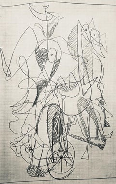 Braque, Composición (Vallier 23), Hesiode, Théogonie, Derrière le miroir (después)